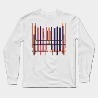 Geometric pattern Violet abstract Long Sleeve T-Shirt